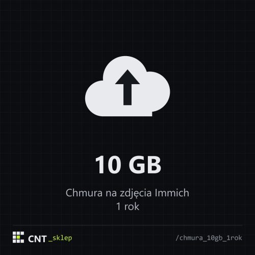 Przechowywanie zdjęć w chmurze - Pakiet 10GB - 1 rok Przechowywanie zdjęć w chmurze - Pakiet 10GB - 1 rok