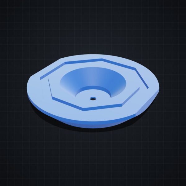 Multiboard: adapter Fix Point pod śrubę stożkową - wizualizacja 3D Multiboard: adapter Fix Point pod śrubę stożkową - wizualizacja 3D