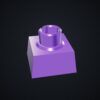 Multiboard: filar montażowy 6,25 mm - Silk fioletowy - wizualizacja 3D
