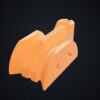 Multiboard: Fix Point na szynę 0,5 MU - Pomarańczowy - wizualizacja 3D Multiboard: Fix Point na szynę 0,5 MU - Pomarańczowy - wizualizacja 3D