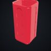 Multiboard: obudowa szuflady Multibin 1x1x2 - Czerwony - wizualizacja 3D Multiboard: obudowa szuflady Multibin 1x1x2 - Czerwony - wizualizacja 3D