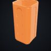 Multiboard: obudowa szuflady Multibin 1x1x2 - Pomarańczowy - wizualizacja 3D Multiboard: obudowa szuflady Multibin 1x1x2 - Pomarańczowy - wizualizacja 3D