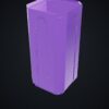Multiboard: obudowa szuflady Multibin 1x1x2 - Silk fioletowy - wizualizacja 3D Multiboard: obudowa szuflady Multibin 1x1x2 - Silk fioletowy - wizualizacja 3D
