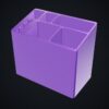 Multiboard: organizer na długopisy i części - Silk fioletowy - wizualizacja 3D