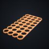 Multiboard: płyta 4x8 narożnik prawy górny - Pomarańczowy - wizualizacja 3D Multiboard: płyta 4x8 narożnik prawy górny - Pomarańczowy - wizualizacja 3D
