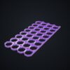 Multiboard: płyta 4x8 prawa krawędź - Silk fioletowy - wizualizacja 3D Multiboard: płyta 4x8 prawa krawędź - Silk fioletowy - wizualizacja 3D