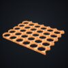 Multiboard: płyta 6x5 dolna krawędź - Pomarańczowy - wizualizacja 3D Multiboard: płyta 6x5 dolna krawędź - Pomarańczowy - wizualizacja 3D