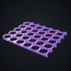 Multiboard: płyta 6x5 dolna krawędź - Silk fioletowy - wizualizacja 3D Multiboard: płyta 6x5 dolna krawędź - Silk fioletowy - wizualizacja 3D