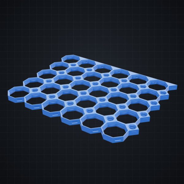 Multiboard: płyta 6x5 górna krawędź - wizualizacja 3D