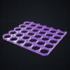 Multiboard: płyta 6x5 narożnik prawy dolny - Silk fioletowy - wizualizacja 3D