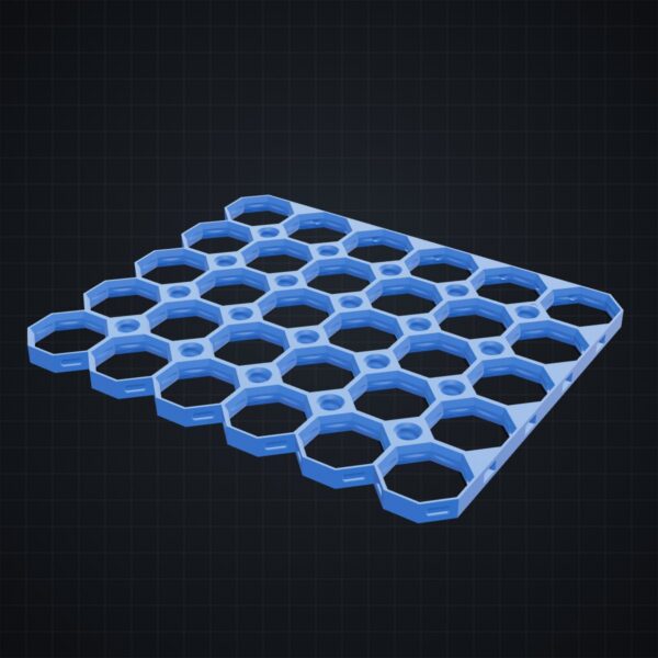 Multiboard: płyta 6x5 narożnik prawy górny - wizualizacja 3D Multiboard: płyta 6x5 narożnik prawy górny - wizualizacja 3D