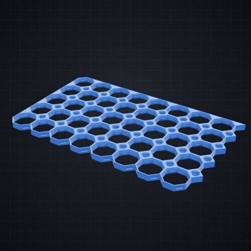 Multiboard: płyta 8x5 narożnik lewy górny - wizualizacja 3D Multiboard: płyta 8x5 narożnik lewy górny - wizualizacja 3D