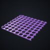 Multiboard: płyta 8x8 dolna krawędź - Silk fioletowy - wizualizacja 3D Multiboard: płyta 8x8 dolna krawędź - Silk fioletowy - wizualizacja 3D