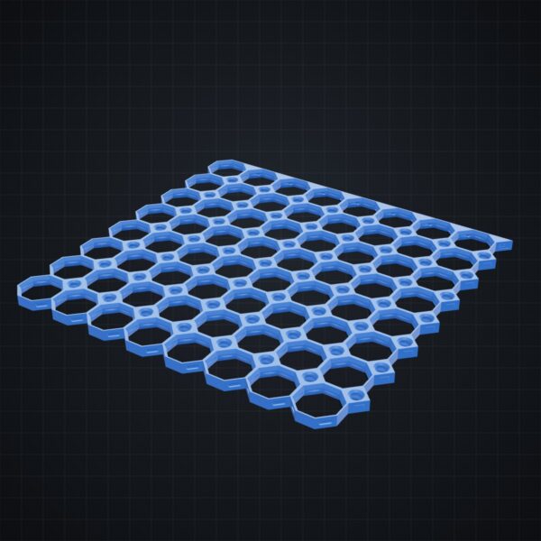 Multiboard: płyta 8x8 górna krawędź - wizualizacja 3D