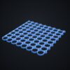 Multiboard: płyta 8x8 lewa krawędź - wizualizacja 3D Multiboard: płyta 8x8 lewa krawędź - wizualizacja 3D