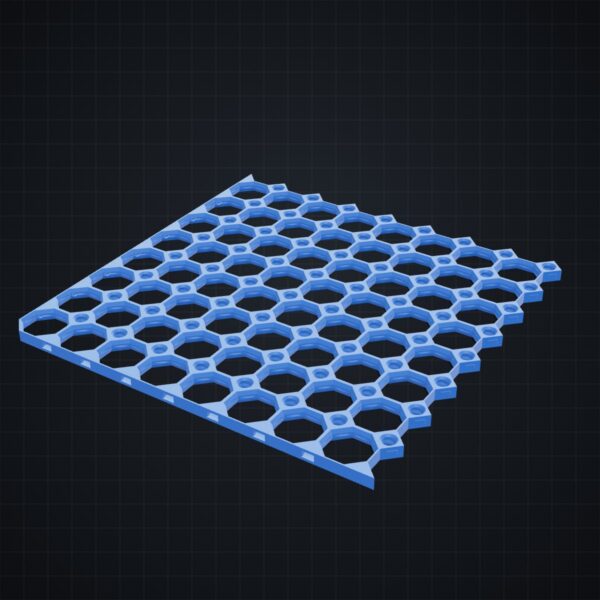 Multiboard: płyta 8x8 narożnik lewy dolny - wizualizacja 3D