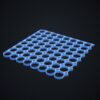 Multiboard: płyta 8x8 narożnik lewy górny - wizualizacja 3D