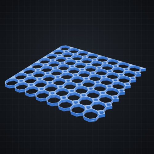 Multiboard: płyta 8x8 narożnik lewy górny - wizualizacja 3D