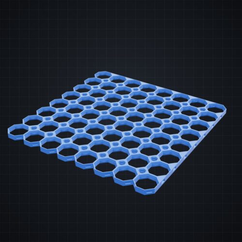 Multiboard: płyta 8x8 narożnik prawy górny - wizualizacja 3D Multiboard: płyta 8x8 narożnik prawy górny - wizualizacja 3D
