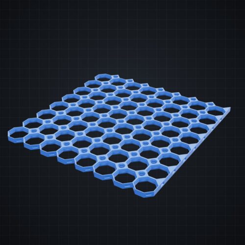 Multiboard: płyta 8x8 prawa krawędź - wizualizacja 3D Multiboard: płyta 8x8 prawa krawędź - wizualizacja 3D