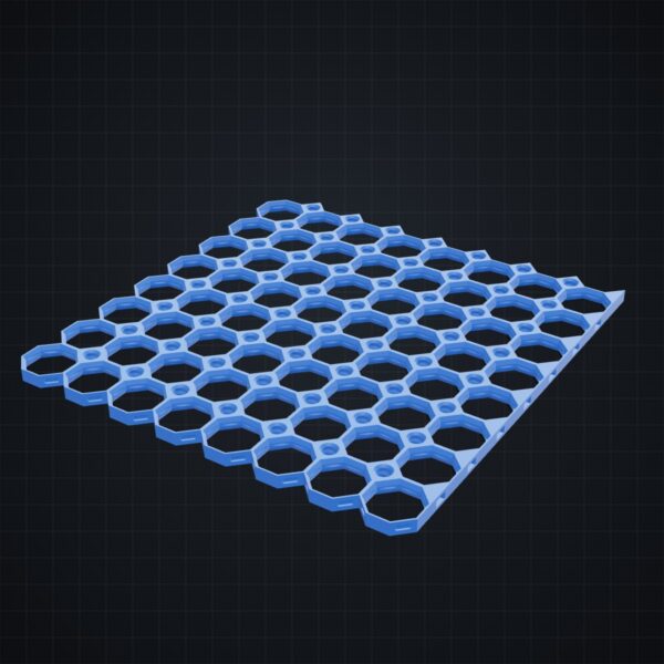 Multiboard: płyta 8x8 prawa krawędź - wizualizacja 3D Multiboard: płyta 8x8 prawa krawędź - wizualizacja 3D