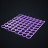 Multiboard: płyta 8x8 prawa krawędź - Silk fioletowy - wizualizacja 3D Multiboard: płyta 8x8 prawa krawędź - Silk fioletowy - wizualizacja 3D