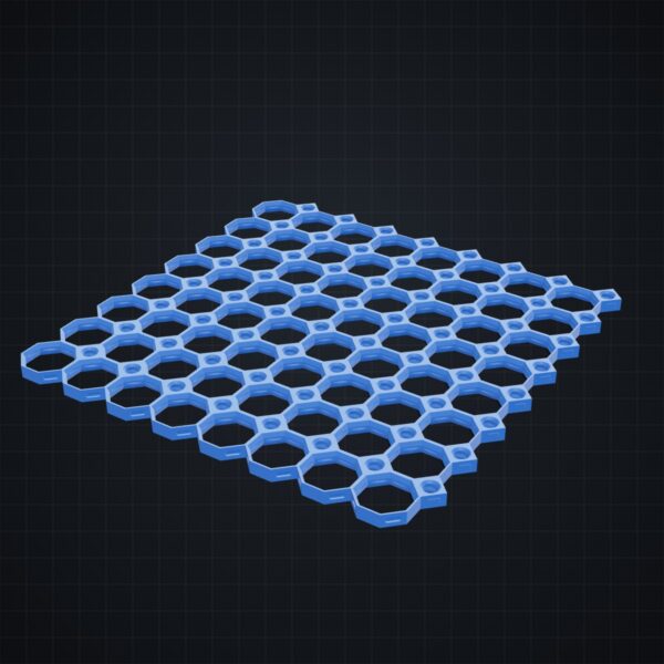 Multiboard: płyta 8x8 środkowa (łączona) - wizualizacja 3D Multiboard: płyta 8x8 środkowa (łączona) - wizualizacja 3D