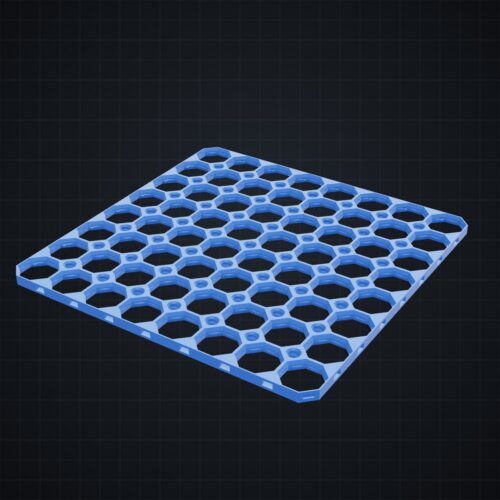 Multiboard: płyta ośmiokątna 8x8 - wizualizacja 3D Multiboard: płyta ośmiokątna 8x8 - wizualizacja 3D