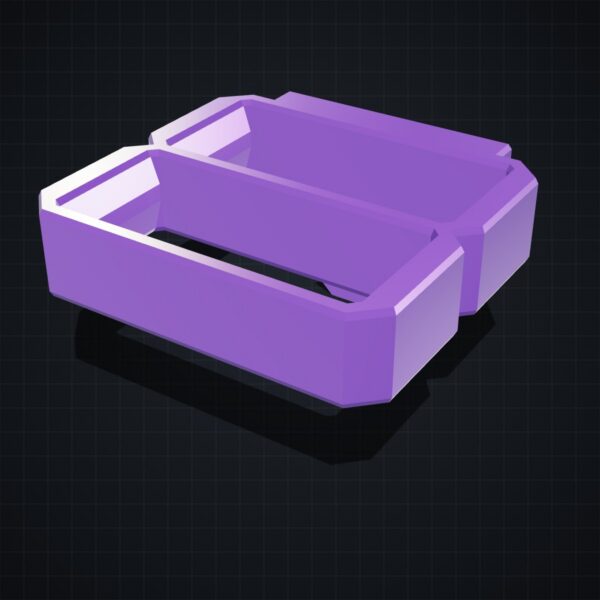 Multiboard: podwójny uchwyt na szczypce - Silk fioletowy - wizualizacja 3D Multiboard: podwójny uchwyt na szczypce - Silk fioletowy - wizualizacja 3D