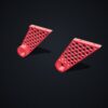 Multiboard: ścianki boczne z otworami (para) - Czerwony - wizualizacja 3D Multiboard: ścianki boczne z otworami (para) - Czerwony - wizualizacja 3D