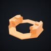 Multiboard: Snap (część B) - standard - Pomarańczowy - wizualizacja 3D
