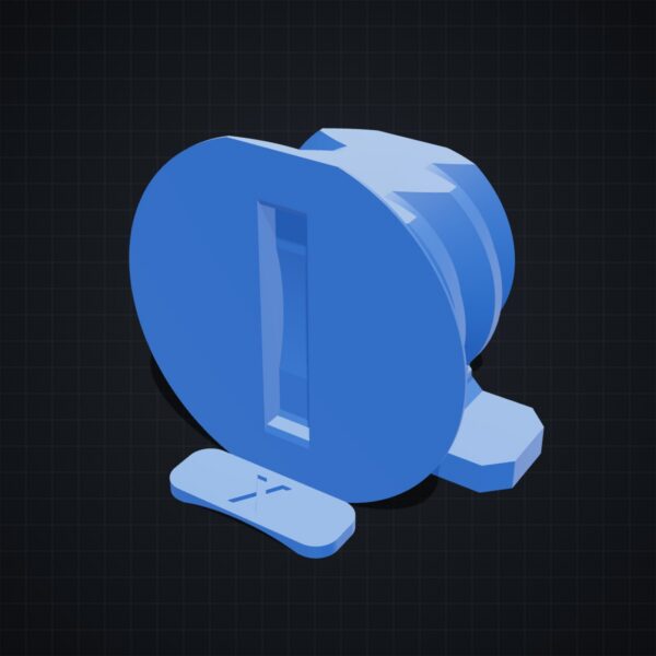 Multiboard: śruba blokująca (z podporami) - wizualizacja 3D Multiboard: śruba blokująca (z podporami) - wizualizacja 3D