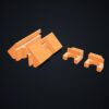 Multiboard: stopery szuflady Click Drawer (komplet) - Pomarańczowy - wizualizacja 3D Multiboard: stopery szuflady Click Drawer (komplet) - Pomarańczowy - wizualizacja 3D
