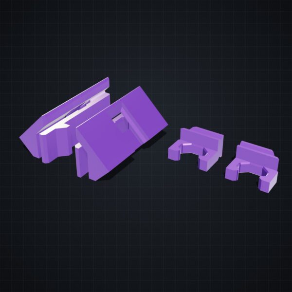Multiboard: stopery szuflady Click Drawer (komplet) - Silk fioletowy - wizualizacja 3D Multiboard: stopery szuflady Click Drawer (komplet) - Silk fioletowy - wizualizacja 3D