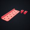 Multiboard: uchwyt na 10 wkrętaków z zastrzałami - Czerwony - wizualizacja 3D Multiboard: uchwyt na 10 wkrętaków z zastrzałami - Czerwony - wizualizacja 3D