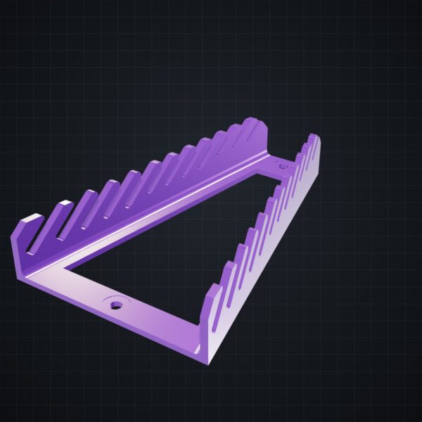 Multiboard: uchwyt na klucze płaskie - Silk fioletowy - wizualizacja 3D Multiboard: uchwyt na klucze płaskie - Silk fioletowy - wizualizacja 3D