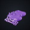Multiboard: uchwyt na pędzle - Silk fioletowy - wizualizacja 3D