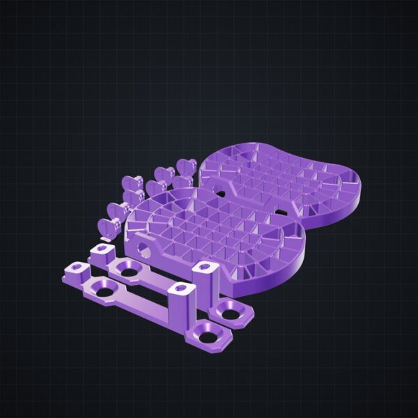 Multiboard: uchwyt na pędzle - Silk fioletowy - wizualizacja 3D