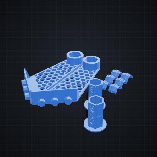 Multiboard: uchwyt na ręczniki papierowe - wizualizacja 3D Multiboard: uchwyt na ręczniki papierowe - wizualizacja 3D