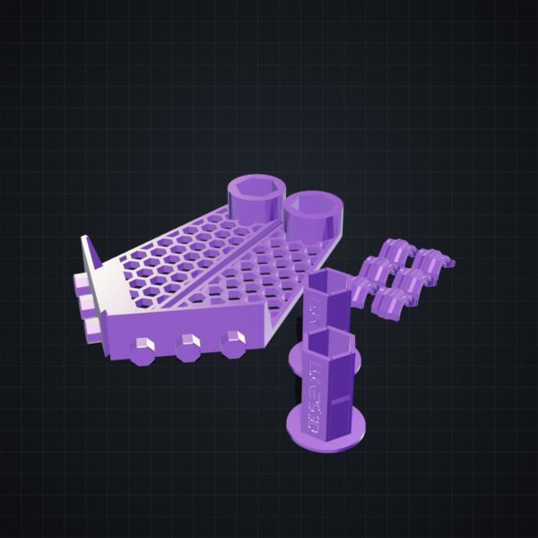 Multiboard: uchwyt na ręczniki papierowe - Silk fioletowy - wizualizacja 3D