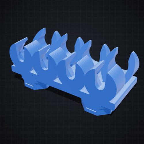 Multiboard: uchwyt na wkrętaki precyzyjne Wera (4 sloty) - wizualizacja 3D Multiboard: uchwyt na wkrętaki precyzyjne Wera (4 sloty) - wizualizacja 3D