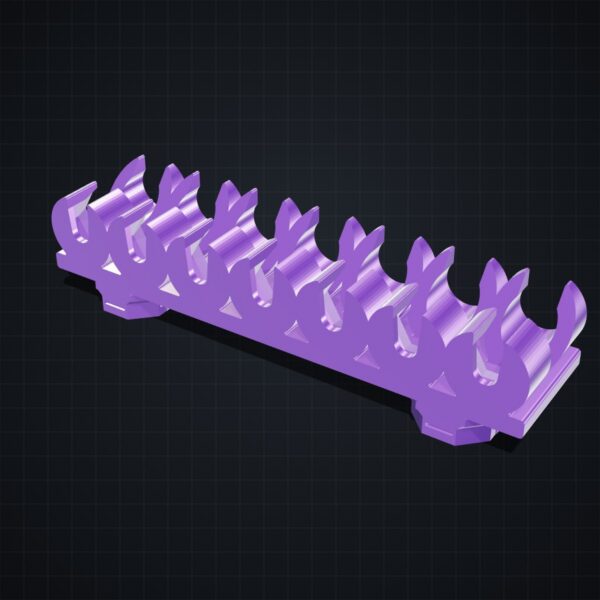 Multiboard: uchwyt na wkrętaki precyzyjne Wera (7 slotów) - Silk fioletowy - wizualizacja 3D Multiboard: uchwyt na wkrętaki precyzyjne Wera (7 slotów) - Silk fioletowy - wizualizacja 3D