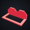 Multiboard: wciskany uchwyt na szczypce - Czerwony - wizualizacja 3D Multiboard: wciskany uchwyt na szczypce - Czerwony - wizualizacja 3D