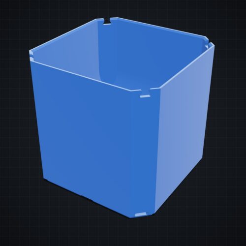 Multiboard: wkład zaokrąglony Multibin 1x1x1 - wizualizacja 3D Multiboard: wkład zaokrąglony Multibin 1x1x1 - wizualizacja 3D