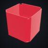 Multiboard: wkład zaokrąglony Multibin 1x1x1 - Czerwony - wizualizacja 3D Multiboard: wkład zaokrąglony Multibin 1x1x1 - Czerwony - wizualizacja 3D