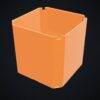 Multiboard: wkład zaokrąglony Multibin 1x1x1 - Pomarańczowy - wizualizacja 3D Multiboard: wkład zaokrąglony Multibin 1x1x1 - Pomarańczowy - wizualizacja 3D