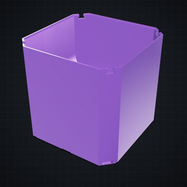 Multiboard: wkład zaokrąglony Multibin 1x1x1 - Silk fioletowy - wizualizacja 3D Multiboard: wkład zaokrąglony Multibin 1x1x1 - Silk fioletowy - wizualizacja 3D