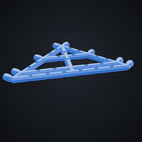 Multiboard: wspornik 8x8 z wkładkami Bolt-Lock - wizualizacja 3D