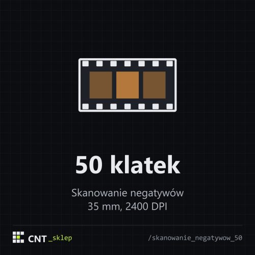 Skanowanie negatywów 35 mm - 50 klatek Skanowanie negatywów 35 mm - 50 klatek